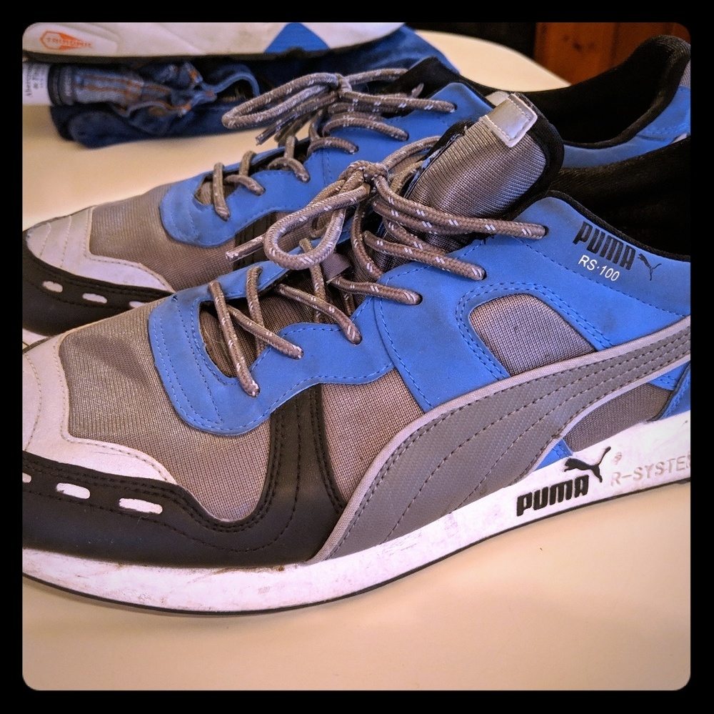 Mens Puma RS-100 R System retro shoes